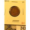 Image 1 : 1897 Indian Cent, XF, value $15