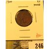 Image 1 : 1900 Indian Cent, XF toned, value $10