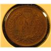 Image 2 : 1906 Indian Cent, AU, 4 full diamonds, value $20