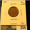 Image 1 : 1908 Indian Cent, AU luster, value $20