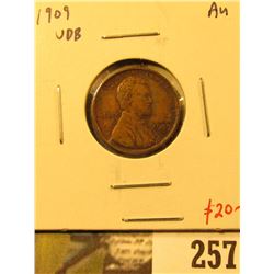 1909 VDB Lincoln Cent, AU, value $20