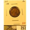 Image 1 : 1909 VDB Lincoln Cent, AU, value $20