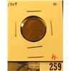 Image 1 : 1909 Lincoln Cent, XF, value $8