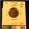 Image 1 : 1912 Lincoln Cent, BU, MS63+, subtle but nice, value $50