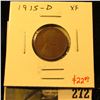 Image 1 : 1915-D Lincoln Cent, XF, value $22