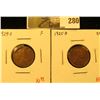 Image 1 : (2) Lincoln Cents, 1924-S F & 1925-D XF, pair value $15+