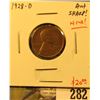 Image 1 : 1928-D Lincoln Cent, AU+, sharp & NICE, value $20