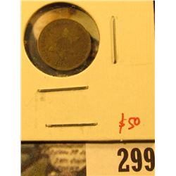 1852 3 Cent silver, F, value $50