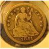 Image 1 : 1851-O Seated Liberty Half Dime, G, value $25