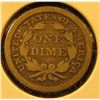 Image 2 : 1841 Seated Liberty Dime, F, value $30