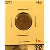Image 1 : 1842 Seated Liberty Dime, VG/F, value $30