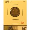 Image 1 : 1887-S Seated Liberty Dime, VF, value $25