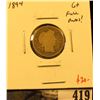 Image 1 : 1894 Barber Dime, G+, full rims, value $30
