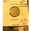 Image 1 : 1894-O Barber Dime, Poor. Date and mint mark discernible, no damage, just worn, problem free G value