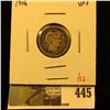 Image 1 : 1906 Barber Dime, VF+, value $12