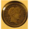 Image 1 : 1907 Barber Dime, XF bold LIBERTY, value $25