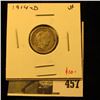 Image 1 : 1914-D Barber Dime, VF, value $10