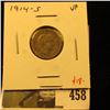 Image 1 : 1914-S Barber Dime, VF, tougher grade for date, value $18