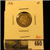 Image 1 : 1916 Barber Dime, VF, value $10
