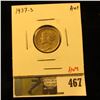 Image 1 : 1937-S Mercury Dime, AU+, value $10