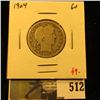 Image 1 : 1904 Barber Quarter, G+, value $9