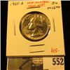 Image 1 : 1955-D Washington Quarter, BU MS64+, low mintage semi-key date, value $15