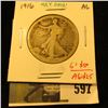 Image 1 : 1916 Walking Liberty Half, AG, key date, problem free G value = $50, value $25+
