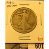 Image 1 : 1917-S Walking Liberty Half Dollar, Obverse Mint mark, G, value $27