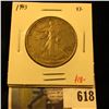 Image 1 : 1943 Walking Liberty Half Dollar, XF, value $18