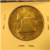 Image 2 : 1957 Franklin Half Dollar, BU MS64+ toned, value $28
