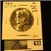 Image 1 : 1970-D Kennedy Half Dollar, 40% Silver, from Mint Sets only, BU, value $20