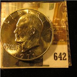 1971-S Eisenhower Dollar, 40% Silver, BU, value $13 to $20