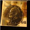 Image 1 : 1974 Eisenhower Dollar, BU from Mint Set, value $6 to $60