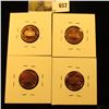 Image 2 : Group of (4) PROOF Lincoln Cents, 1998-S, 1999-S, 2000-S, 2001-S, group value $23+