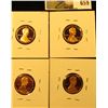 Image 2 : Group of (4) PROOF Lincoln Cents, 2009-S 4 coin Lincoln Bicentennial Commemoratives, group value $16