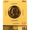 Image 1 : 1955 PROOF Jefferson Nickel, value $18