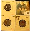Image 1 : Group of (3) PROOF Jefferson Nickels, 1957, 1958, 1959, group value $14