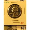 Image 1 : 1962 Silver PROOF Washington Quarter, value $11