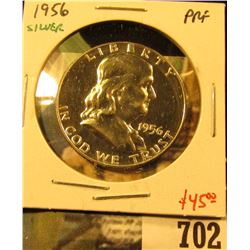 1956 Silver PROOF Franklin Half Dollar, value $45