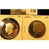 Image 1 : (2) PROOF Kennedy Half Dollars, 1976-S & 1977-S, pair value $10