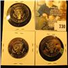 Image 2 : (3) PROOF Kennedy Half Dollars, 2008-S, 2009-S, 2010-S group value $19