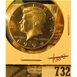 1994-S Silver PROOF Kennedy Half Dollar, value $30