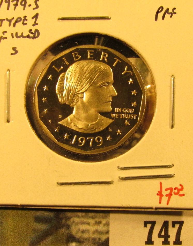 1979 S Type 1 Proof Susan B Anthony Dollar Value 7