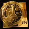 Image 2 : 1992-P Columbus Quincentenary Commemorative Silver Dollar, PROOF, value $35