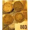 Image 2 : Lot low grade/cull Canada Five Cent Silvers: 1870, 1872H, 1874H, & 1880H.