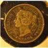 Image 2 : 1899 Canada Five Cent Silver, Very Fine.