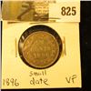Image 1 : 1896 Newfoundland 20c Piece, VF, Small Date Variety.