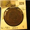 Image 1 : 1837 Lower Canada One Cent token, Fine, Charlton LC9-B2.
