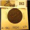 Image 1 : 1854 Bank of Upper Canada Half Penny Token, VG PC-5C1.
