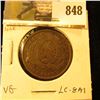 Image 1 : 1837 City Bank Half Penny Token, VG, Charlton LC-8A1